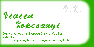 vivien kopcsanyi business card